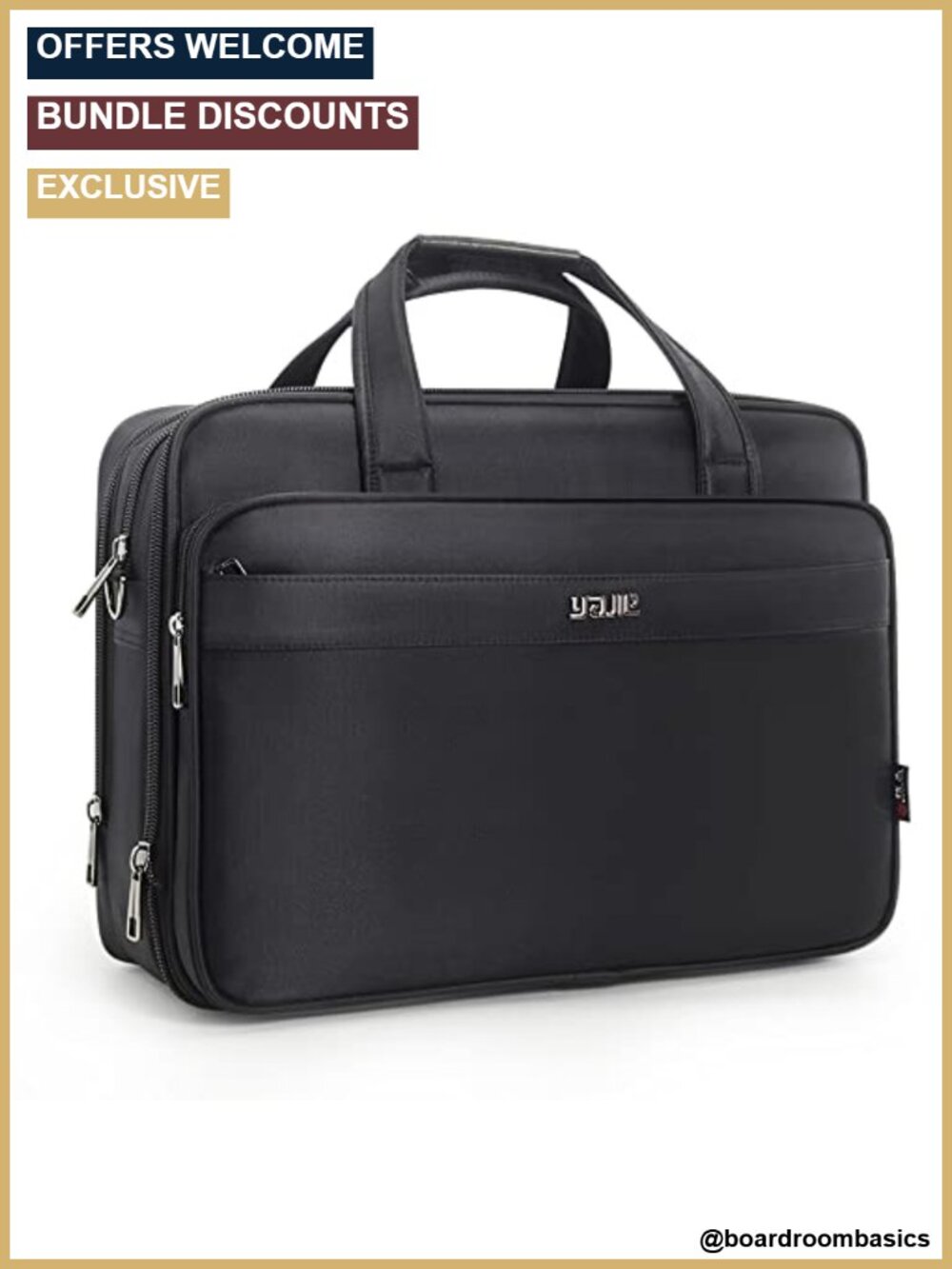 Canvas Laptop Briefcase Bag Men Business Work Tote Office Computer Case